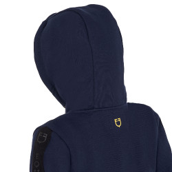 Sudadera Equestro para niña con cremallera completa y forro polar interior Americana marina Azul marino