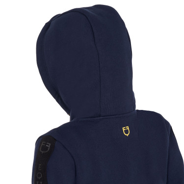 Sudadera Equestro para niña con cremallera completa y forro polar interior Americana marina Azul marino