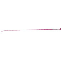Fusta de doma Whip & Go Diamond con empuñadura de nailon Fucsia Rosa