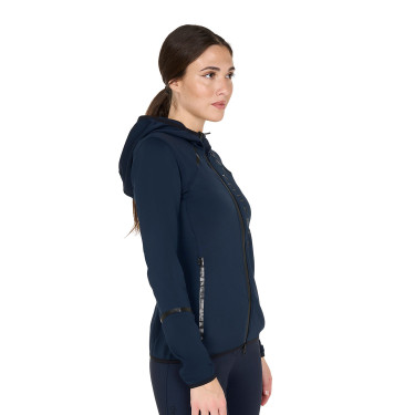 Sudadera técnica de mujer en jersey con cremallera Equestro Sudadera técnica de mujer en jersey con cremallera Equestro