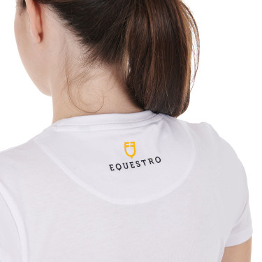Camiseta de algodón Equestro mujer Horse Lover Camiseta de algodón Equestro mujer Horse Lover