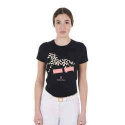 Camiseta de algodón para mujer Crazy Horse Equestro
