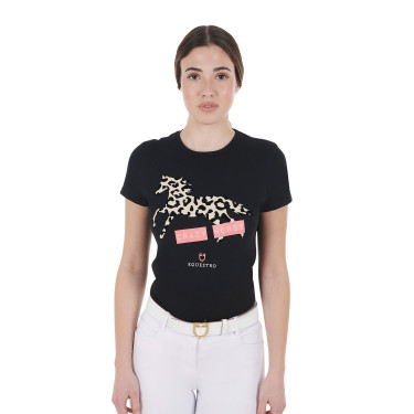 Camiseta de algodón para mujer Crazy Horse Equestro