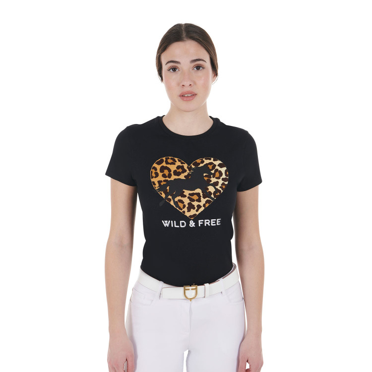 Camiseta de algodón para mujer Wild & Free Equestro