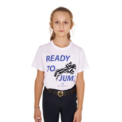 Camiseta Equestro de algodón para niña Ready To Jump