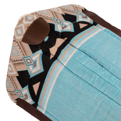 Manta de montar western con acolchado de lana sintética Pool's Manta de montar western con acolchado de lana sintética Pool's