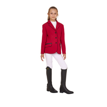 Chaqueta de concurso Equestro para niña en tejido técnico Chaqueta de concurso Equestro para niña en tejido técnico