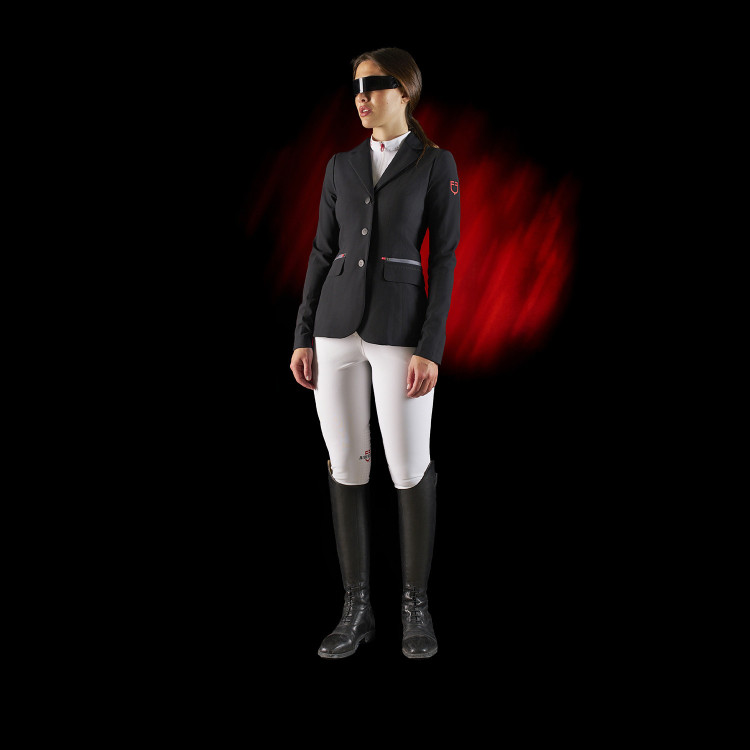 Chaqueta de concurso para mujer Equestro Ridertechnology con costuras termoselladas Chaqueta de concurso para mujer Equestro Ridertechnology con costuras termoselladas