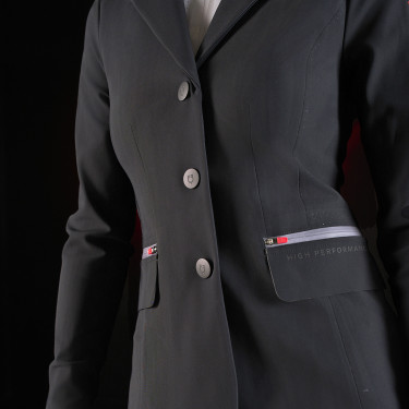 Chaqueta de concurso para mujer Equestro Ridertechnology con costuras termoselladas Chaqueta de concurso para mujer Equestro Ridertechnology con costuras termoselladas