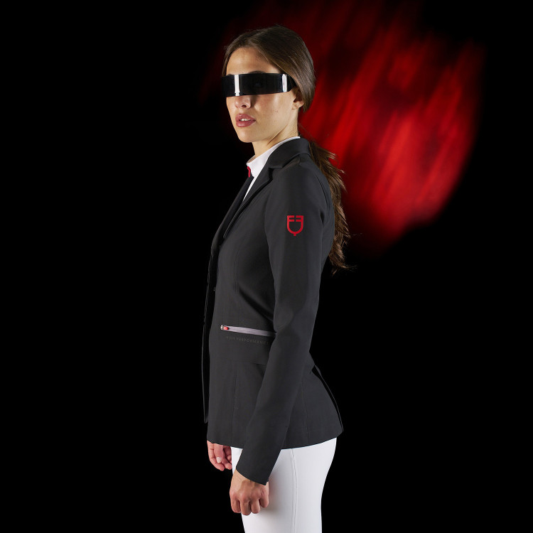 Chaqueta de concurso para mujer Equestro Ridertechnology con costuras termoselladas Chaqueta de concurso para mujer Equestro Ridertechnology con costuras termoselladas