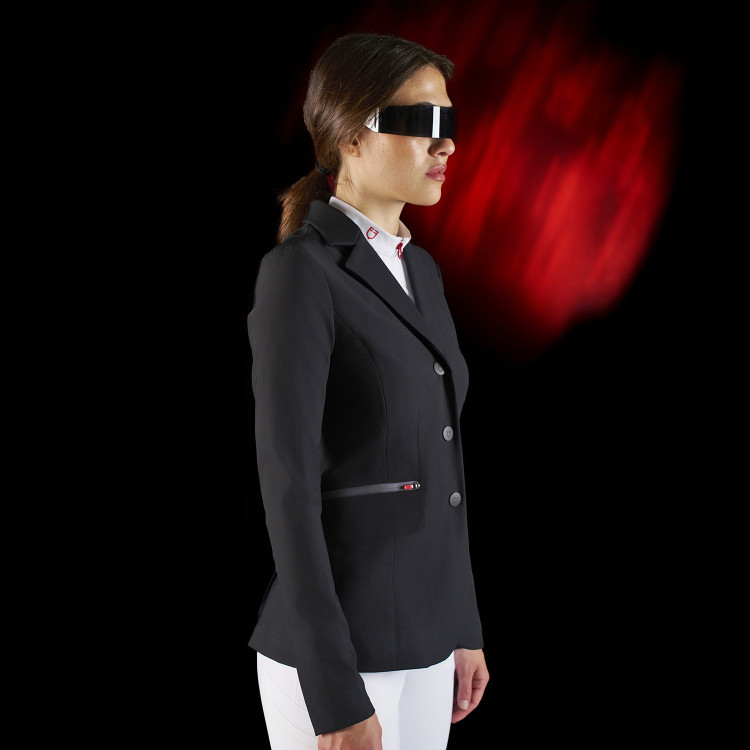 Chaqueta de concurso para mujer Equestro Ridertechnology con costuras termoselladas Chaqueta de concurso para mujer Equestro Ridertechnology con costuras termoselladas