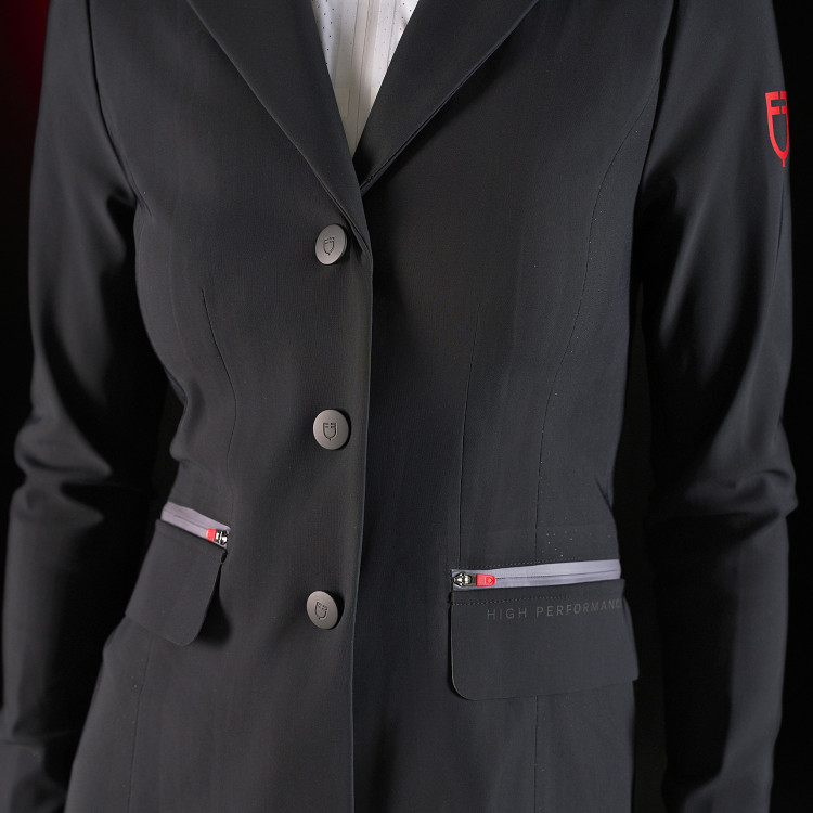 Chaqueta de concurso para mujer Equestro Ridertechnology con costuras termoselladas Chaqueta de concurso para mujer Equestro Ridertechnology con costuras termoselladas