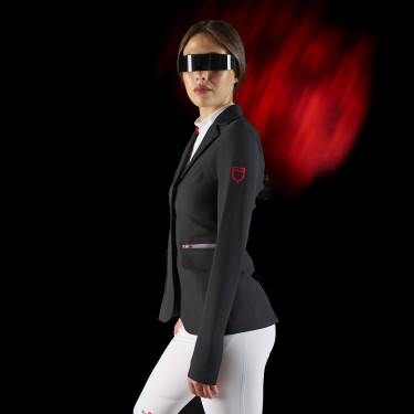 Chaqueta de concurso para mujer Equestro Ridertechnology con costuras termoselladas Chaqueta de concurso para mujer Equestro Ridertechnology con costuras termoselladas