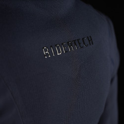 Chaqueta de concurso para mujer Equestro Ridertechnology con costuras termoselladas Marino Azul marino