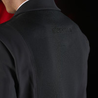 Chaqueta de concurso para hombre Equestro Ridertechnology con costuras termoselladas Pájaro burlón Gris