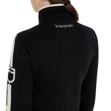 Chaqueta Equestro para mujer de nailon y punto con cremallera Chaqueta Equestro para mujer de nailon y punto con cremallera