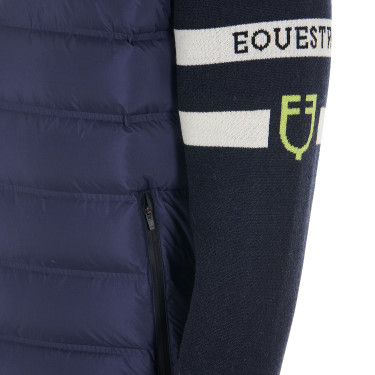 Chaqueta Equestro para hombre de nailon y punto con cremallera Chaqueta Equestro para hombre de nailon y punto con cremallera