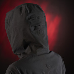 Chaqueta impermeable para mujer Equestro Ridertechnology con cremallera Negro