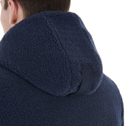 Chaqueta impermeable para hombre con inserciones de tejido Teddy Equestro Americana marina Azul marino Chaqueta impermeable para hombre con inserciones de tejido Teddy Equestro Americana marina Azul marino