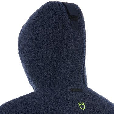 Chaqueta impermeable para hombre con inserciones de tejido Teddy Equestro Chaqueta impermeable para hombre con inserciones de tejido Teddy Equestro