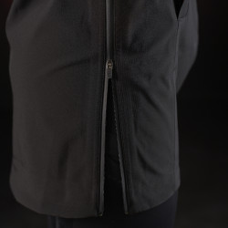 Chaqueta larga impermeable mujer Equestro Ridertechnology Negro