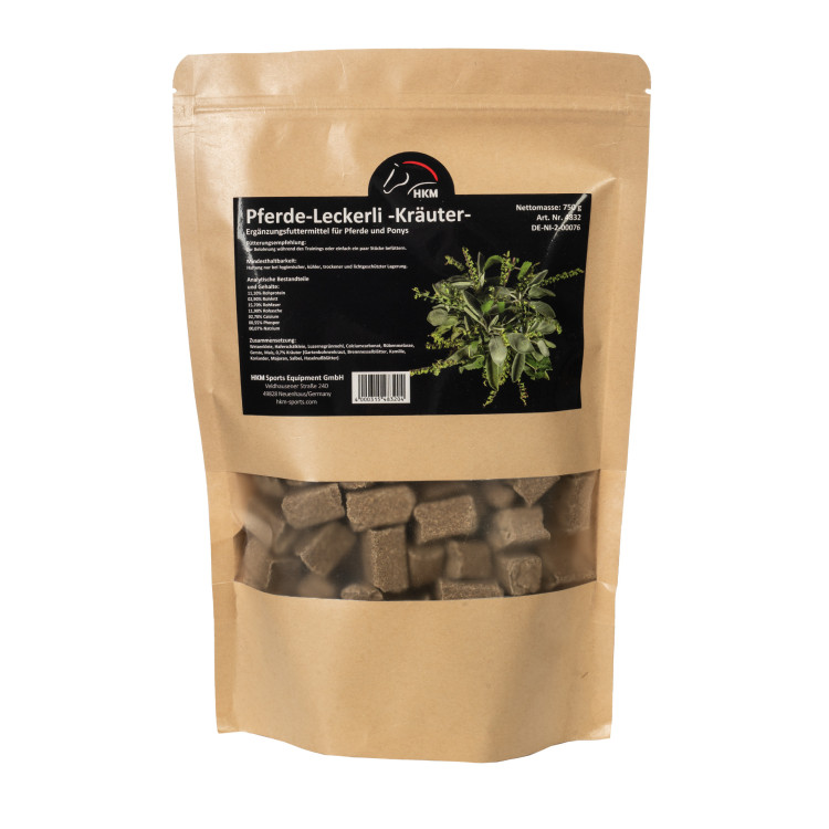 Caramelos para caballos hierbas HKM