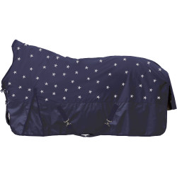 Manta highneck HKM Cleveland Stars600D forrada de polar Azul oscuro