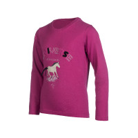 Polo de manga larga Polly HKM niño Magenta Rosa