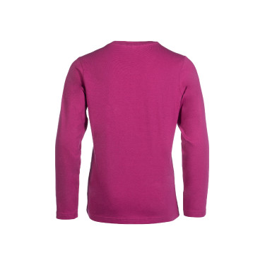 Polo de manga larga Polly HKM niño Magenta Rosa
