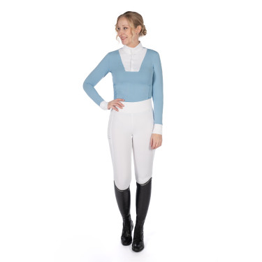 Polo de concurso Virginia de manga larga para mujer HKM Polo de concurso Virginia de manga larga para mujer HKM