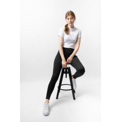 Legging térmico híbrido Horze Anya full grip Negro caviar