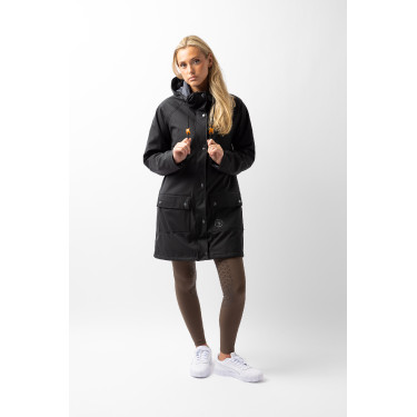 Impermeable Elise con forro acolchado Horze Negro caviar Impermeable Elise con forro acolchado Horze Negro caviar