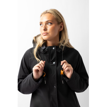 Impermeable Elise con forro acolchado Horze Negro caviar Impermeable Elise con forro acolchado Horze Negro caviar