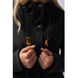 Impermeable Elise con forro acolchado Horze Negro caviar Impermeable Elise con forro acolchado Horze Negro caviar
