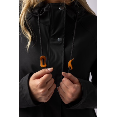 Impermeable Elise con forro acolchado Horze Negro caviar Impermeable Elise con forro acolchado Horze Negro caviar
