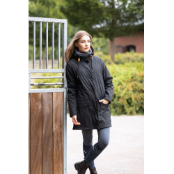 Impermeable Elise con forro acolchado Horze Negro caviar Impermeable Elise con forro acolchado Horze Negro caviar
