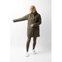 Impermeable Elise con forro acolchado Horze Verde oliva