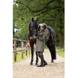 Impermeable Elise con forro acolchado Horze Verde oliva