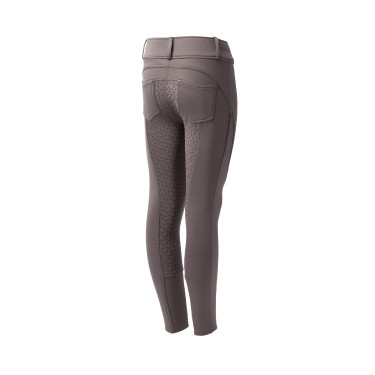 Pantalón de equitación térmico full grip Horze Rhea infantil con bolsillos traseros Halcón pardo Marrón Pantalón de equitación térmico full grip Horze Rhea infantil con bolsillos traseros Halcón pardo Marrón