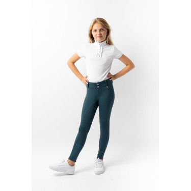 Pantalón de equitación térmico full grip Horze Rhea infantil con bolsillos traseros Pantalón de equitación térmico full grip Horze Rhea infantil con bolsillos traseros