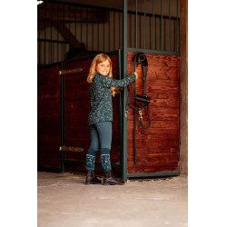 Pantalón de equitación térmico full grip Horze Rhea infantil con bolsillos traseros Pantalón de equitación térmico full grip Horze Rhea infantil con bolsillos traseros