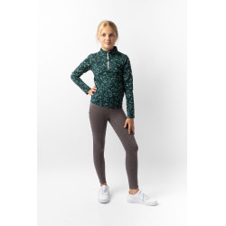 Camiseta de entrenamiento Pegasus infantil Horze Verde agua oscuro Camiseta de entrenamiento Pegasus infantil Horze Verde agua oscuro