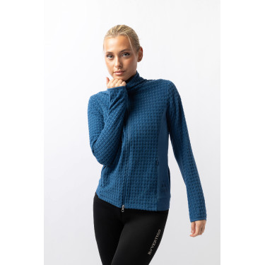 Chaqueta polar de equitación Darcey Horze Azul celeste