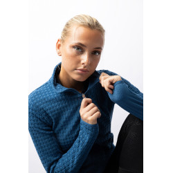 Chaqueta polar de equitación Darcey Horze Azul celeste