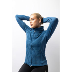 Chaqueta polar de equitación Darcey Horze Azul celeste