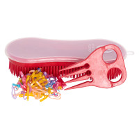 Cepillo Perfection y elásticos para melena Púrpura Real Violeta