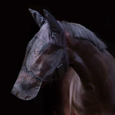 Máscara de mosca de actividad de equitación imperial Negro