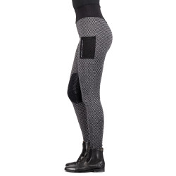 Legging de equitación Imperial Riding Diamond Bubble Kneegrip Negro Legging de equitación Imperial Riding Diamond Bubble Kneegrip Negro