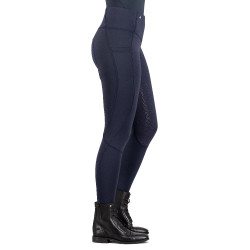 Leggings de equitación Euro-Star Breez FullGrip Azúl marino / azúl marino