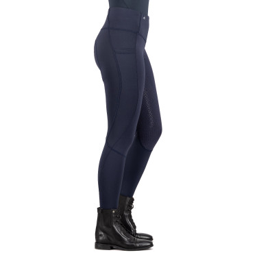 Leggings de equitación Euro-Star Breez FullGrip Azúl marino / azúl marino